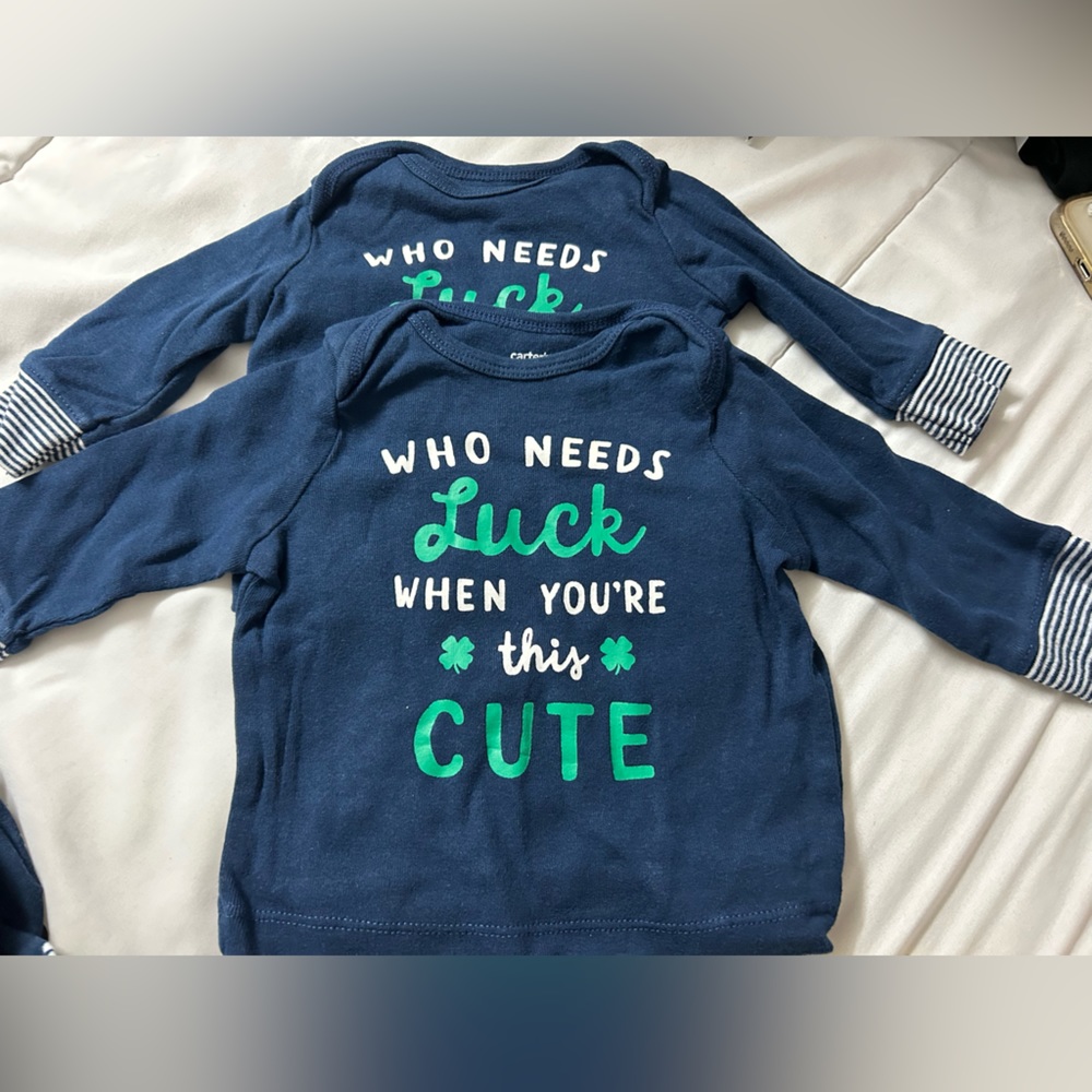 Dark blue Newborn + 3M pant + shirt set + floral hoodie